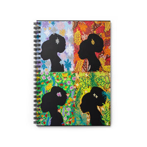 Four Seasons: Silhouettes Series--Spiral Notebook - Ruled Line