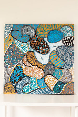 Winter Abstraction (36 x 36 inches)